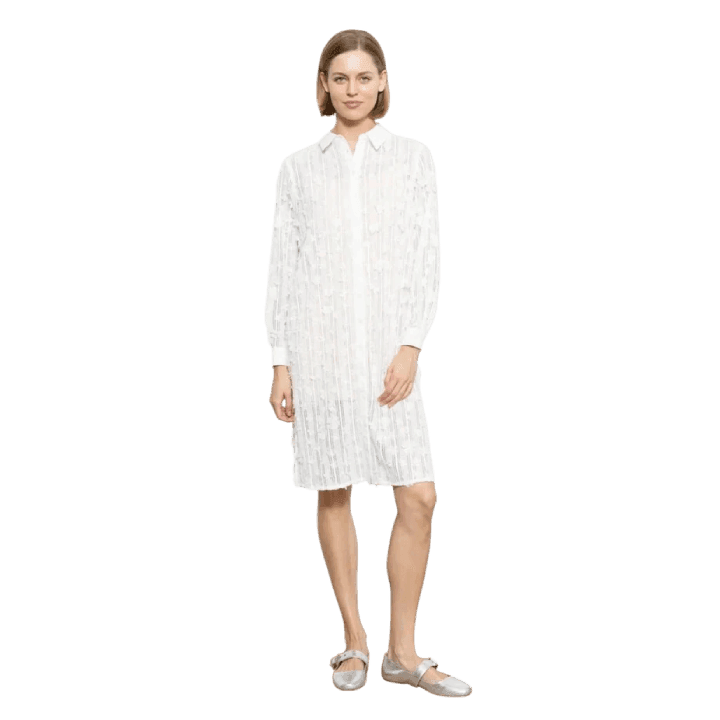 3D Lace Shirt Dress - Lomie's