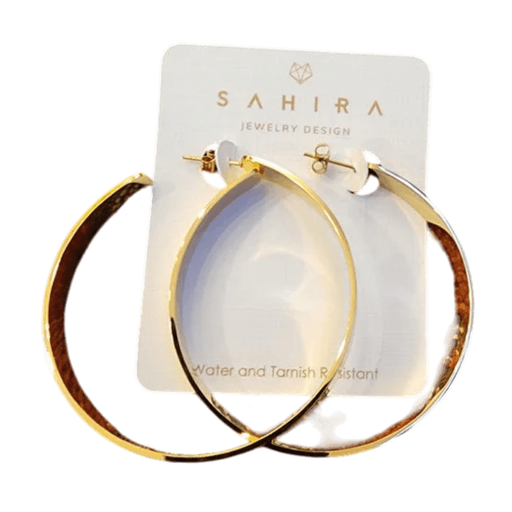 Carrie Flat Hoop - Lomie's