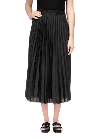 Everyday Pleated Satin Skirt - Lomie's