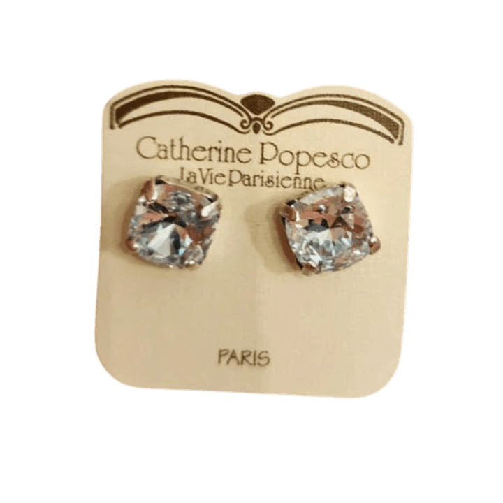 Large Crystal Stud Earring - Lomie's