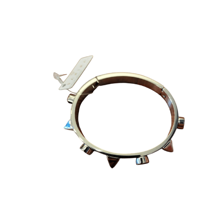 Pyramid Cuff Bracelet - Silver - Lomie's