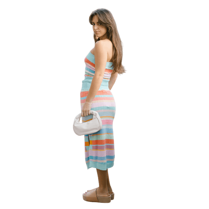 Rainbow Billy Knit Skirt - Lomie's