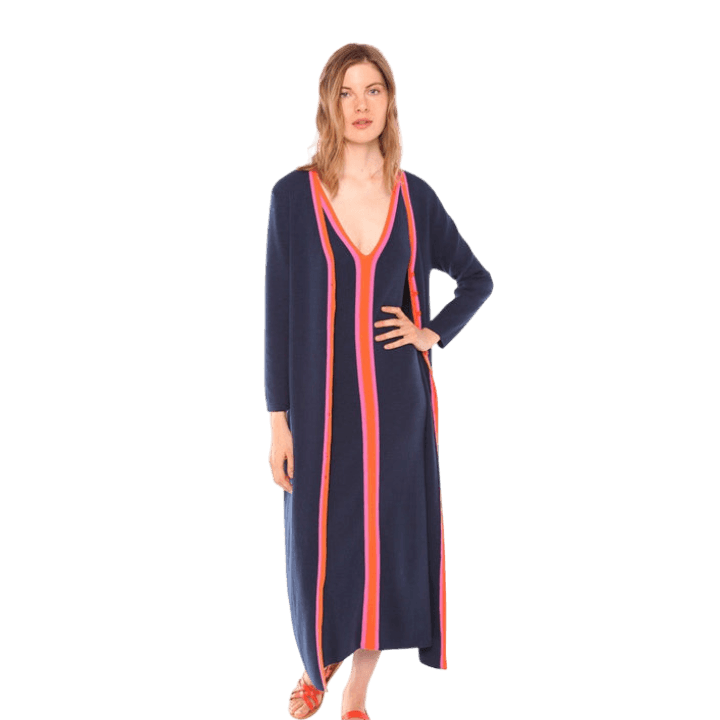 Serena Long Navy Cardigan - Lomie's