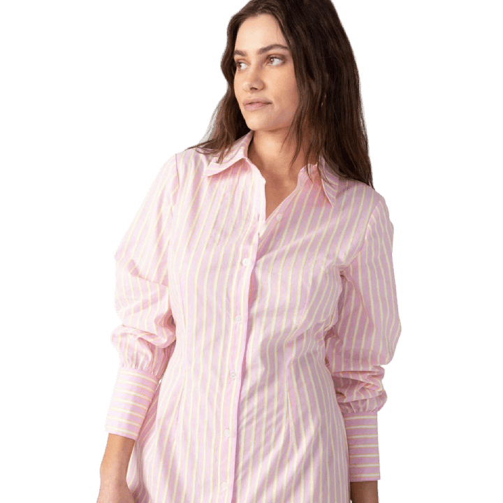 Slimmer Shirt Dress - Lomie's