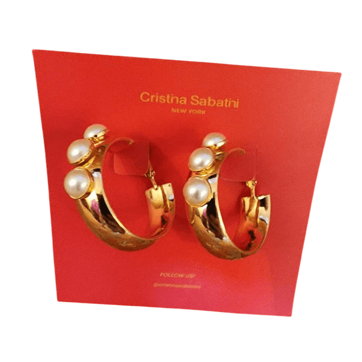 Trio Pearl Earring - Lomie's