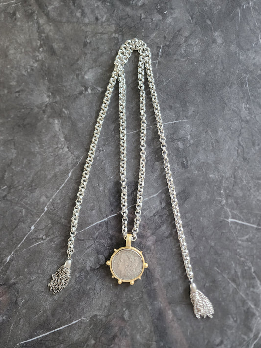 Coin Necklace - Extra Long