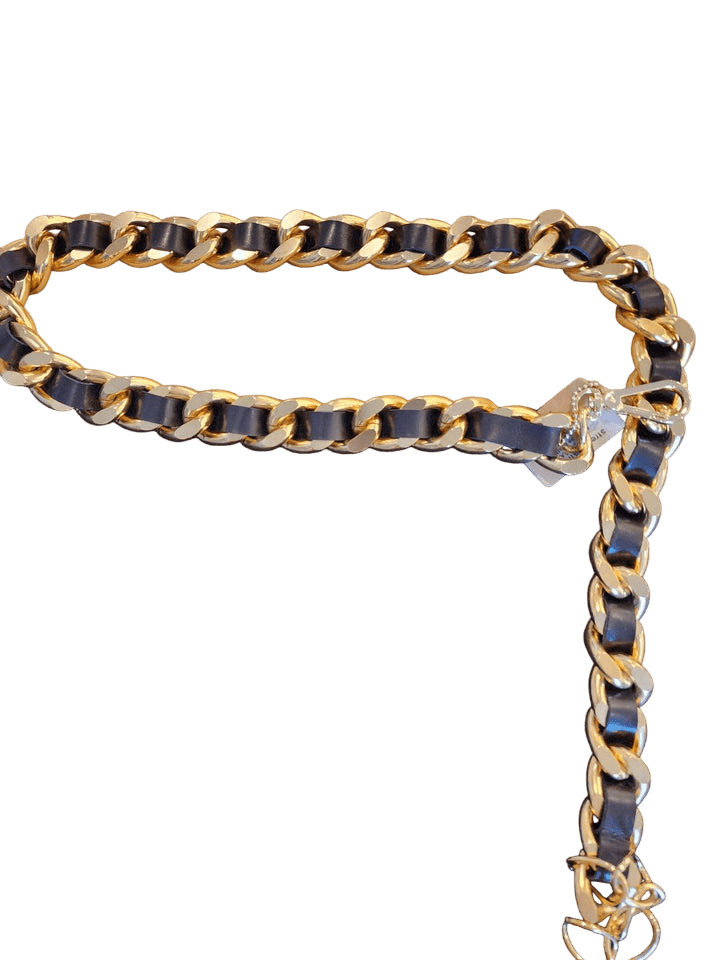 Gold Chain w/ Black - Belt - Lomie's