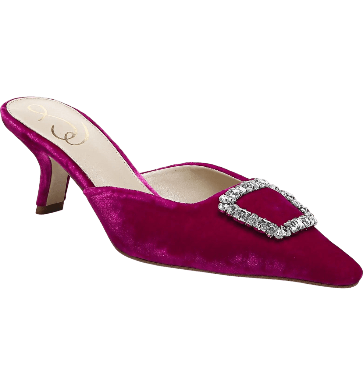 Brit Jewel Mule in Red Raspberry - Lomie's