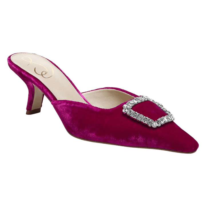 Brit Jewel Mule in Red Raspberry - Lomie's