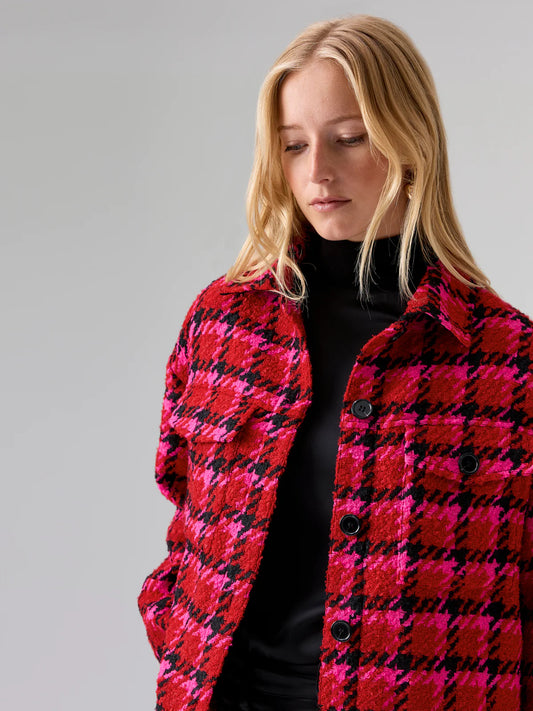The Shacket - Lipstick Red Plaid