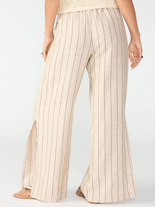 Side Slit WIde Leg - Artisan Stripe