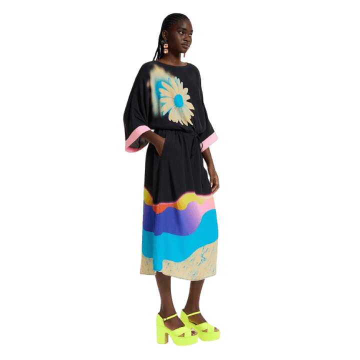 Dexico Printed Midi Dress - Lomie's