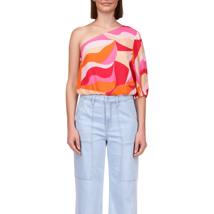 Elastic Waist One Shoulder - Solar Kiss - Lomie's