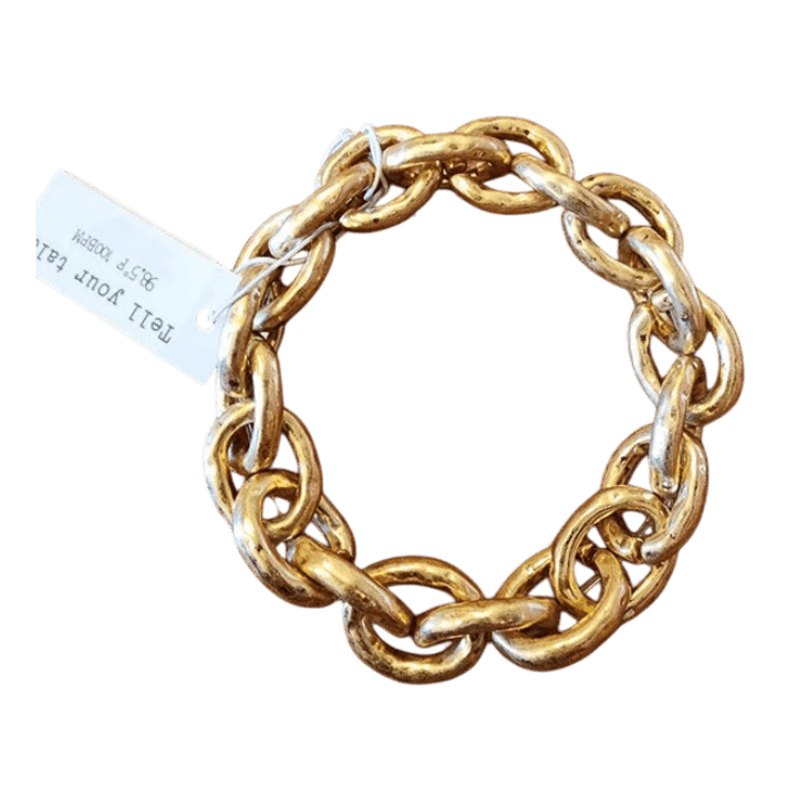 Gold Chain Bracelet with Elastic - Lomie's