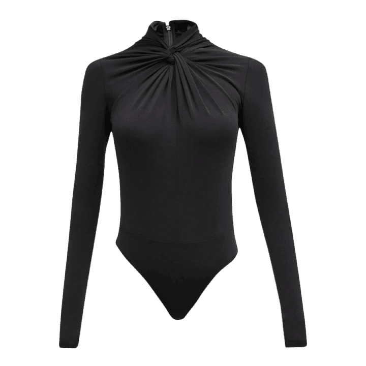 Knot Front Bodysuit - Lomie's