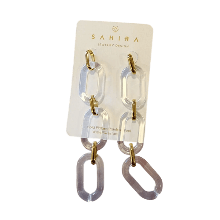 Lindsay Acrylic Drop Earrings - Lomie's