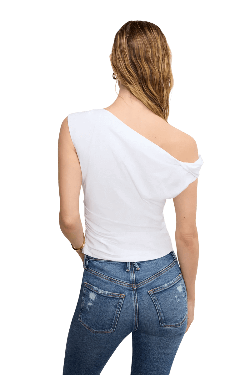 Poplin Off Shoulder Top