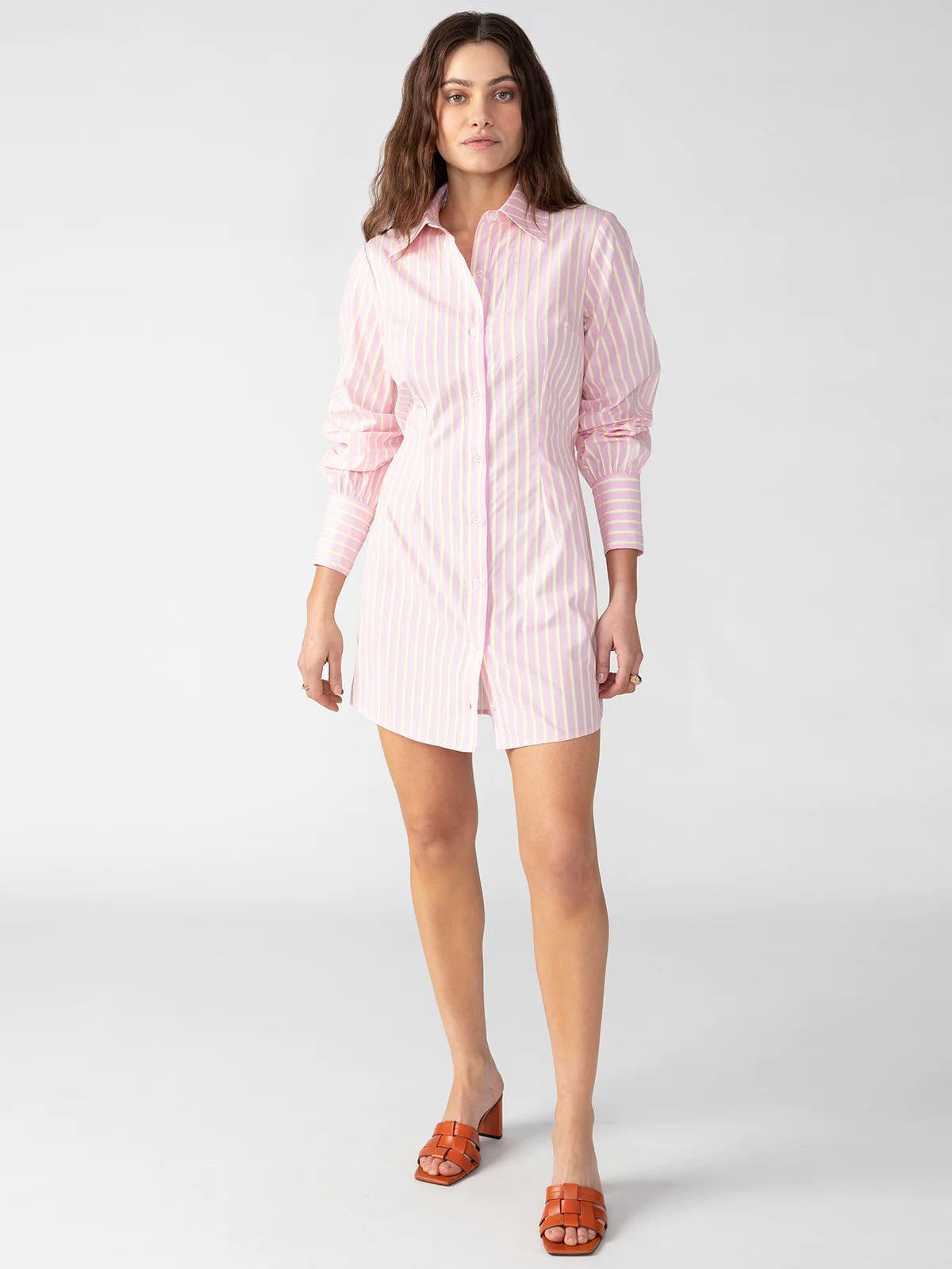 Slimmer Shirt Dress - Lomie's