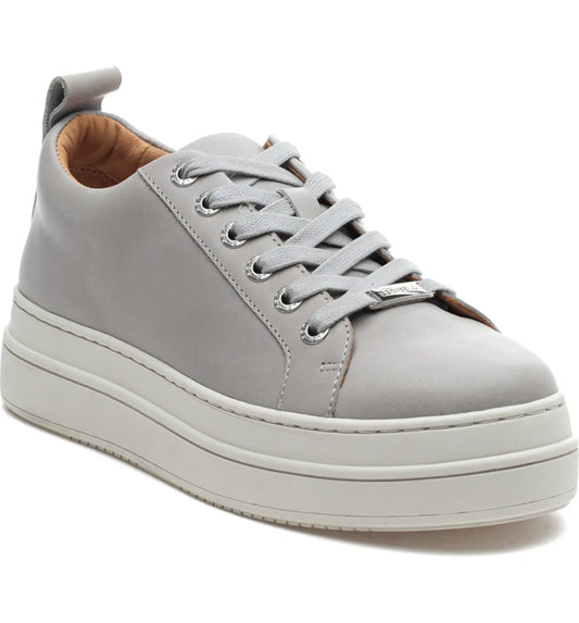 Grey Leather Noca Tennis Shoes